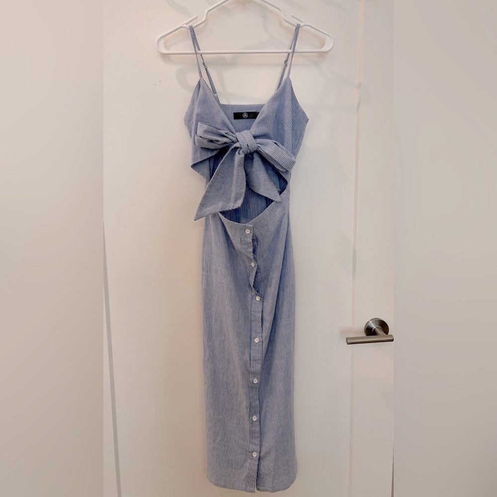 Missguided Blue Cami Sundress